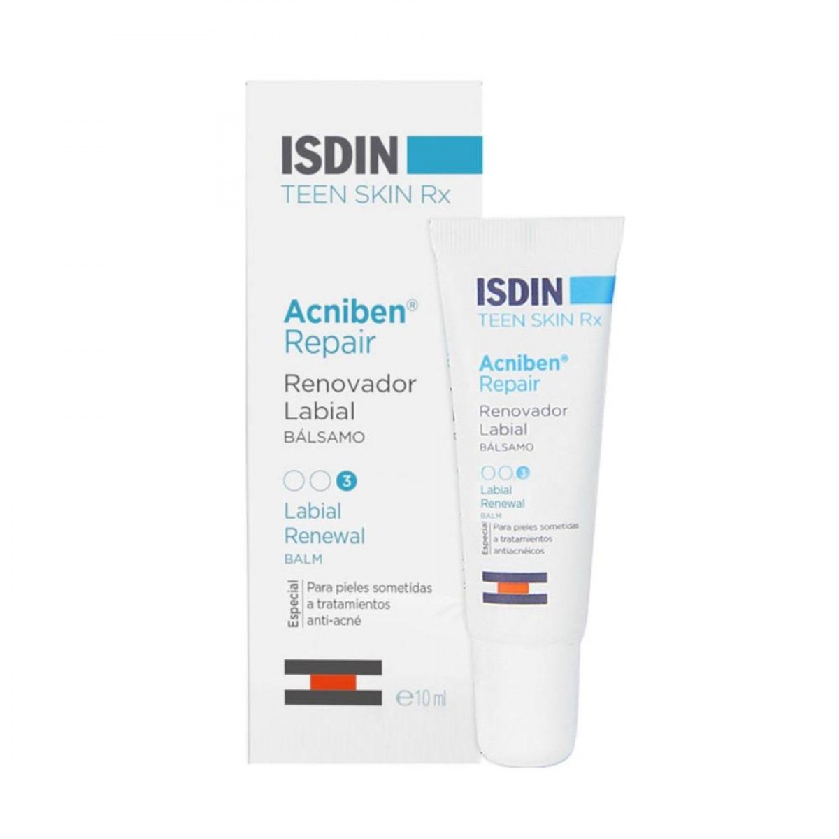 acniben rx balsamo reparador labial 10 ml isdin