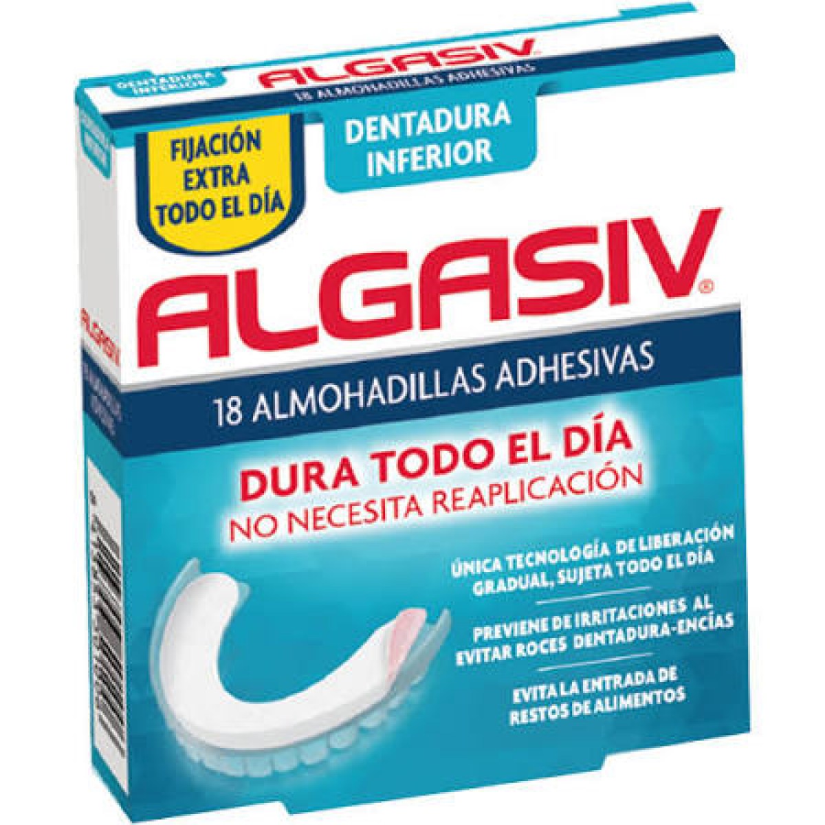 algasiv dentadura inferior 18 almohadillas