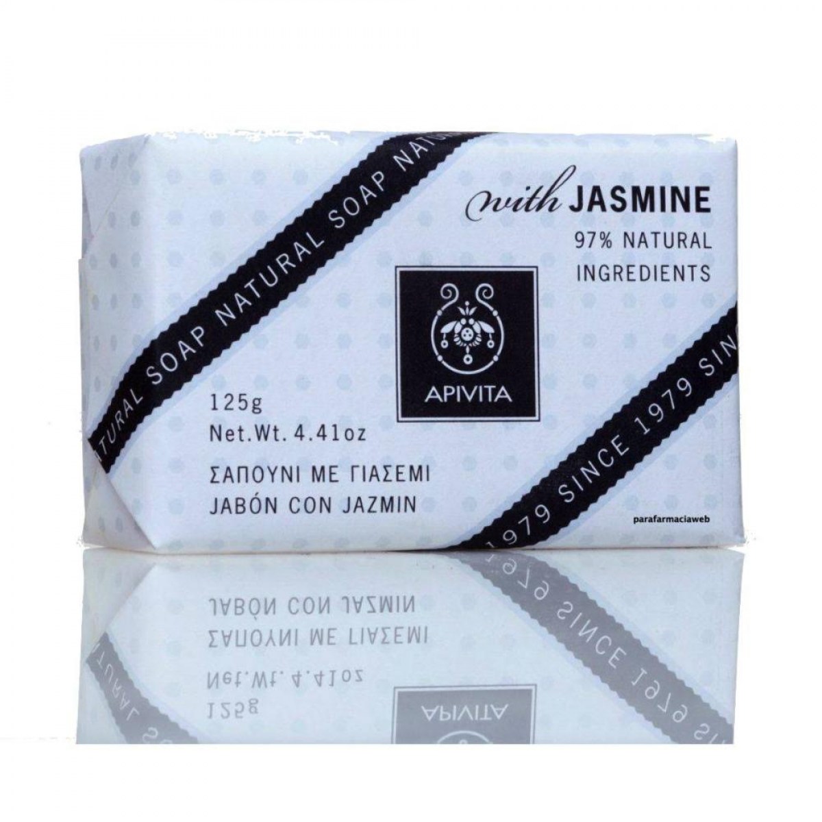 apivita pastilla jabon jazmin 125 g