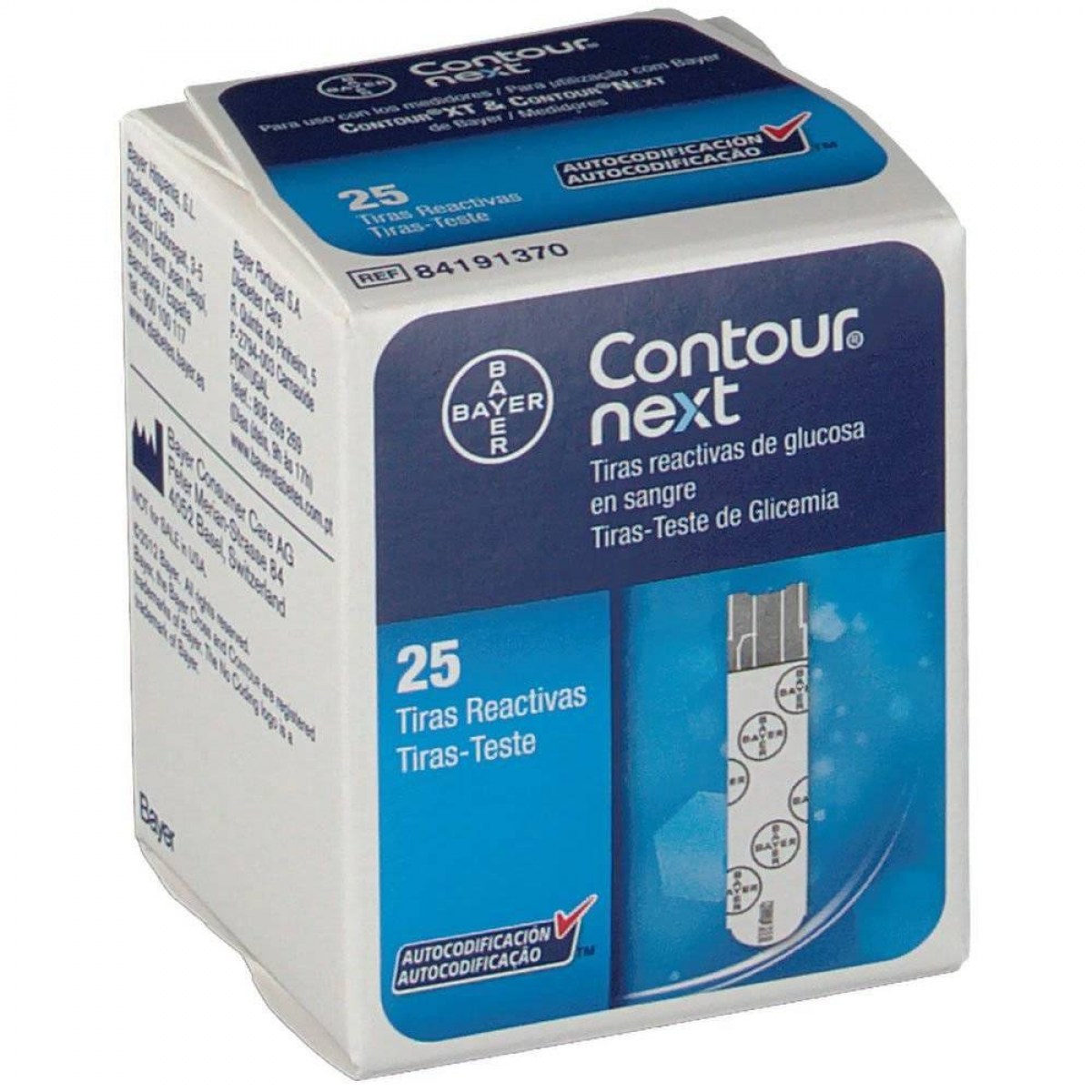 contour next 25 tiras reactivas