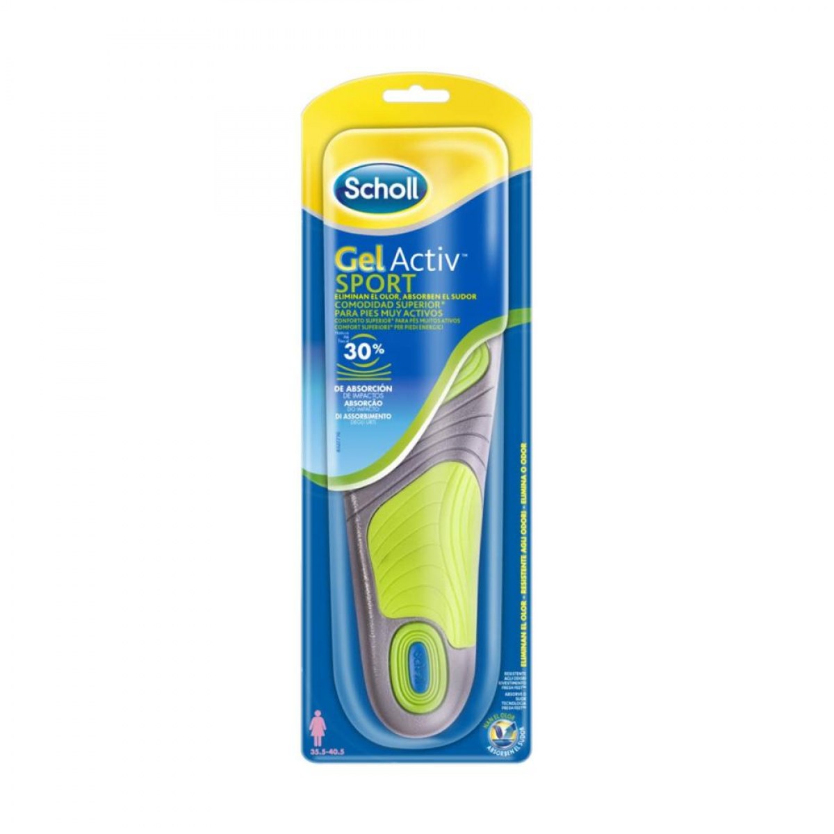 dr scholl plantilla sport mujer 1 par
