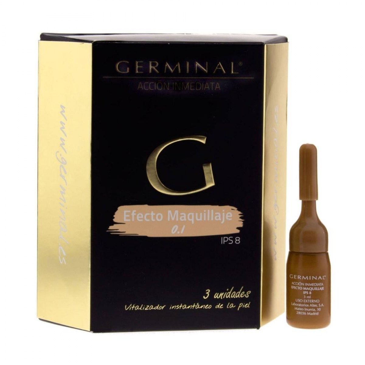 germinal accion inmediata efecto maquillaje 3 ampollas