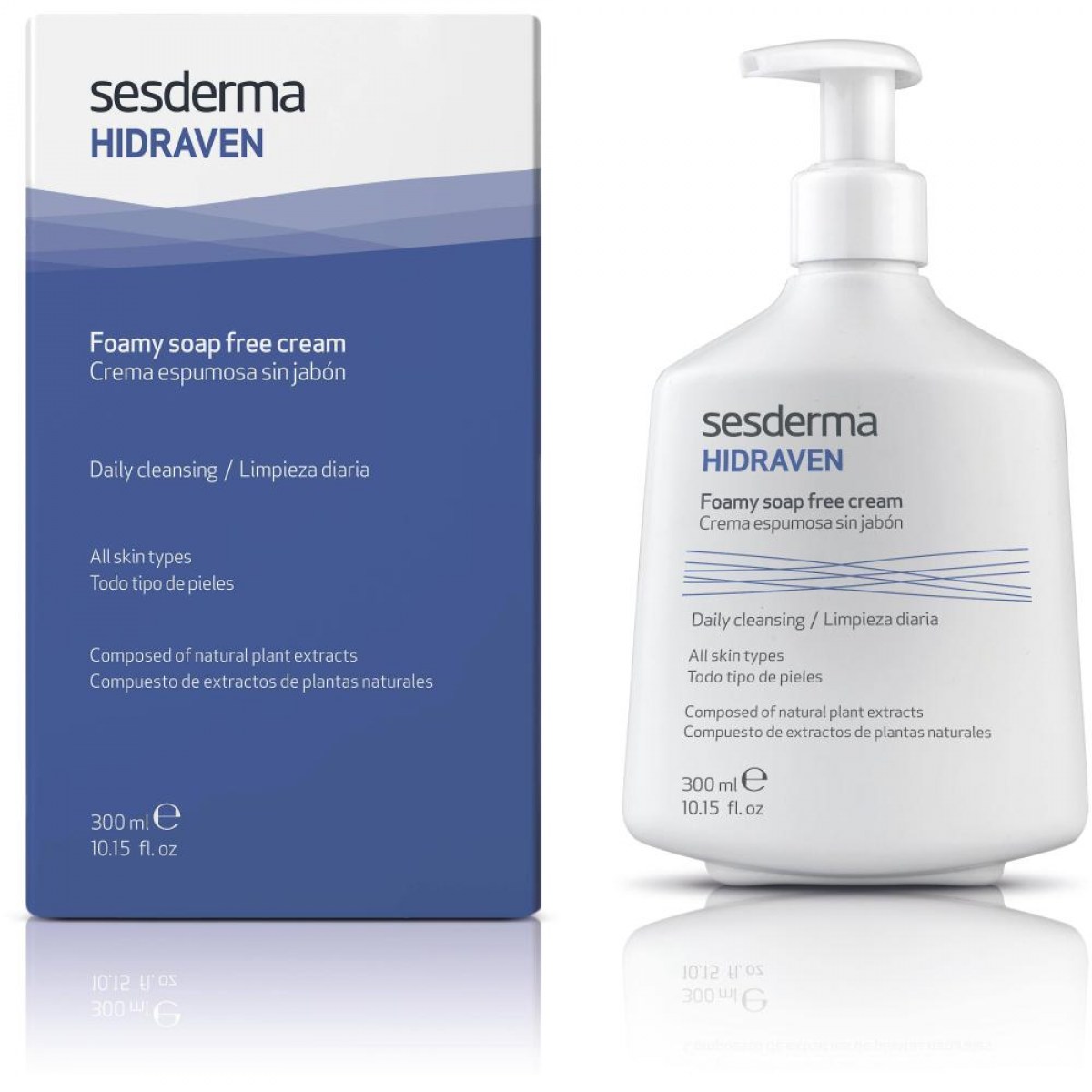 hidraven crema espumosa sin jabon 300 ml sesderma