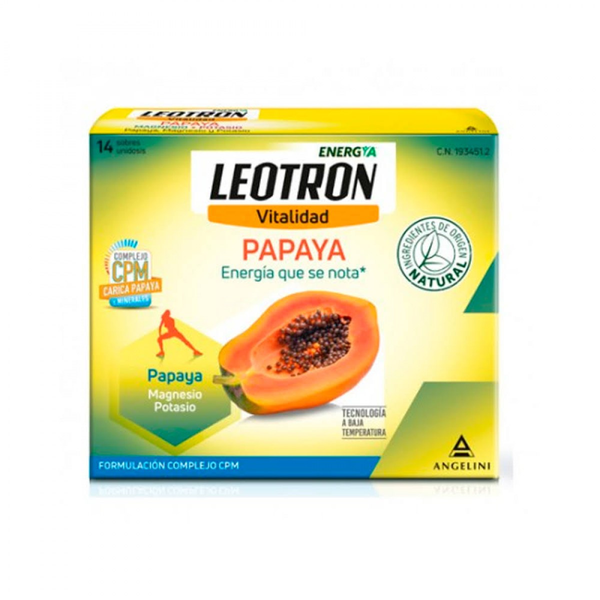 leotron papaya 14 sobres