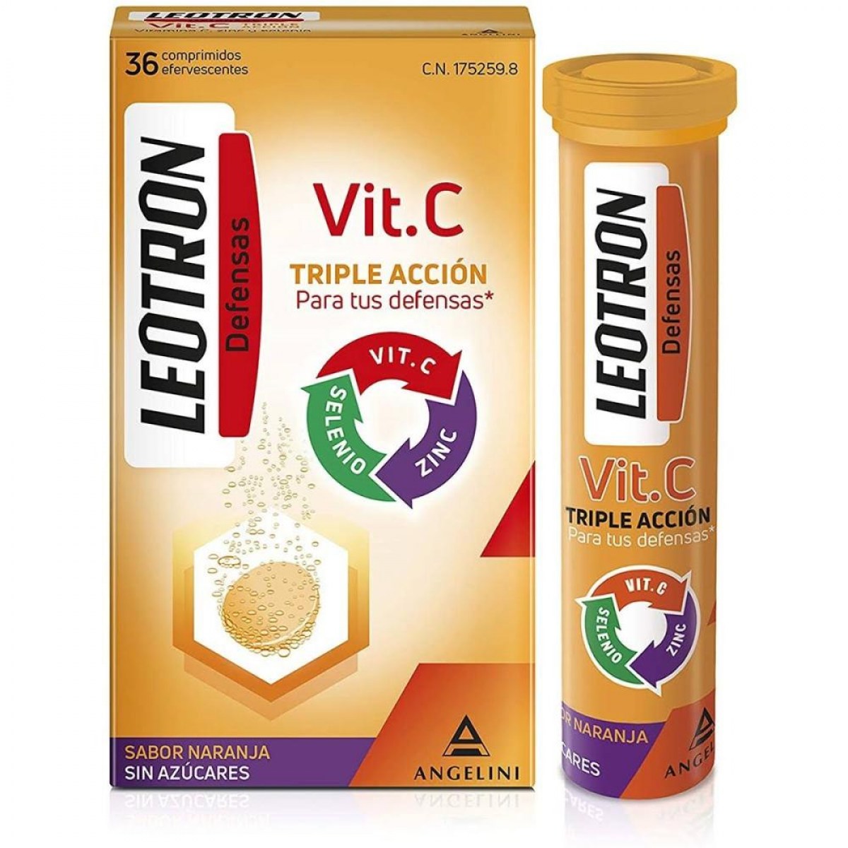 leotron vitamina c 36 comprimidos efervescentes