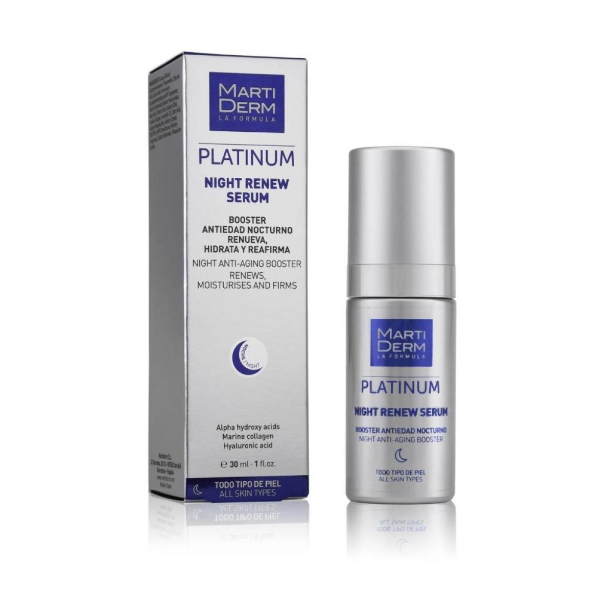 martiderm platinum night renew serum 30 ml