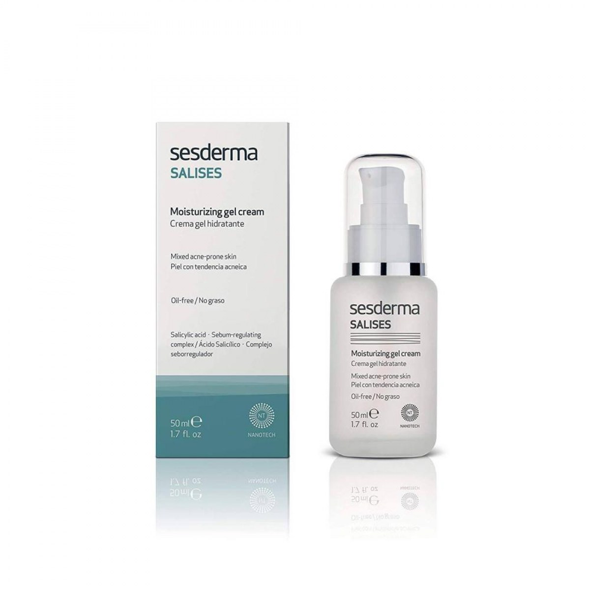 salises crema gel hidratante 50 ml sesderma