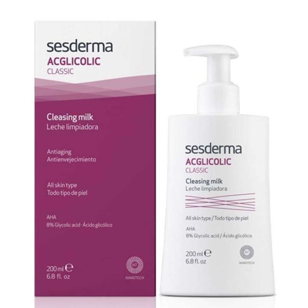 sesderma acglicolic classic leche limpiadora 200 ml