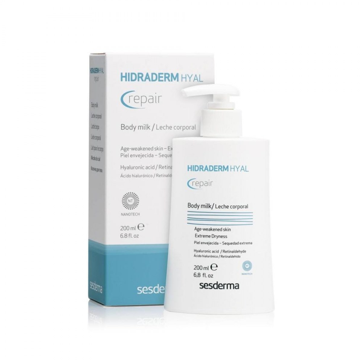 sesderma hidraderm hyal repair leche 200 ml