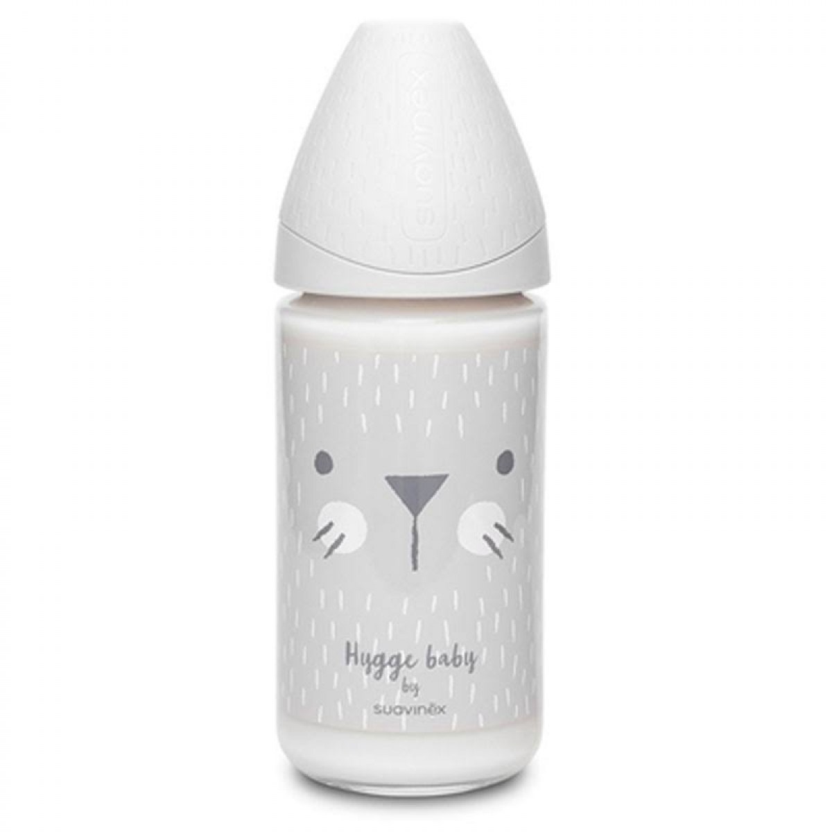 suavinex biberon vidrio 240 ml tetina 3 posiciones silicona