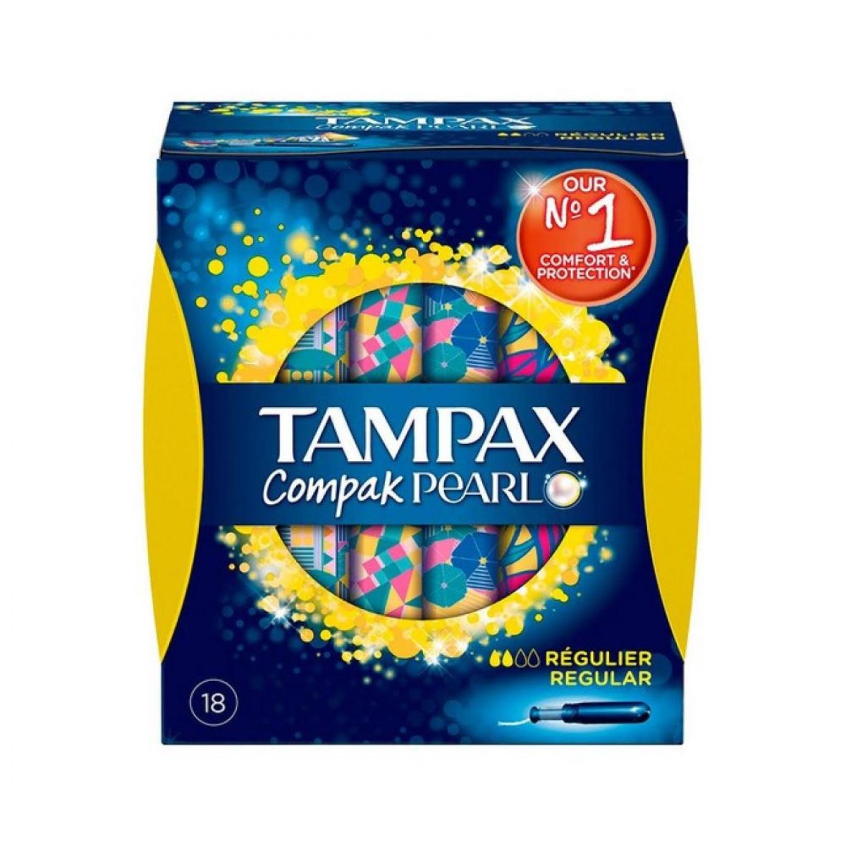 tampax compak pearl regular 18 tampones
